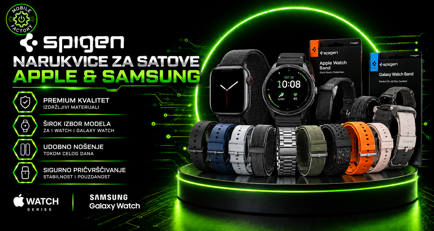 Narukvice za satove Apple i Samsung