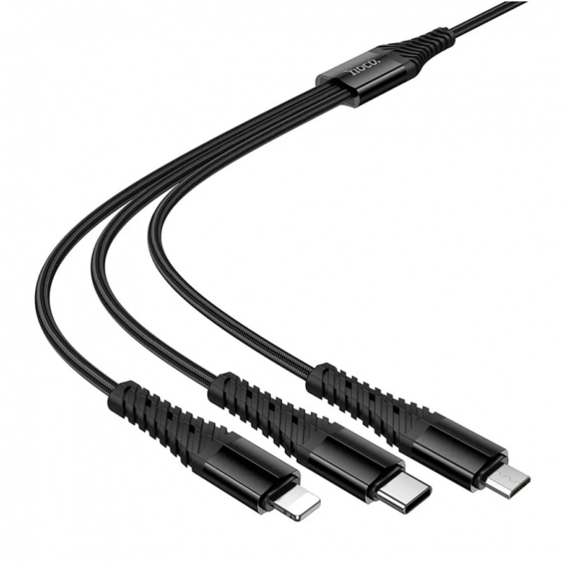 KABAL HOCO USB-A/USB-C to LIGHTNING/MicroUSB/USB-C 10W,3A,1m