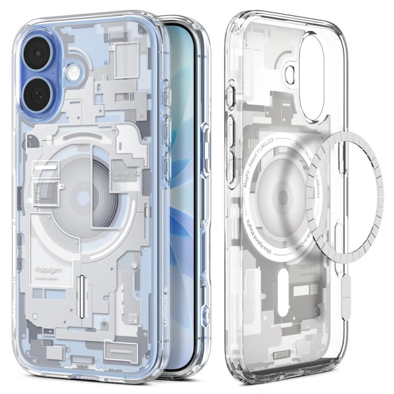 MASKA SPIGEN Ultra Hybrid Zero One with MagSafe for Apple iPhone 17, White