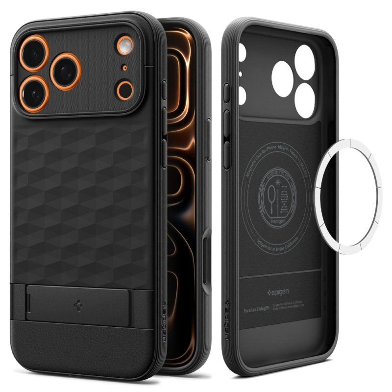 MASKA SPIGEN Caseology Parallax S with MagSafe for Apple iPhone 17 Pro, Matte Black