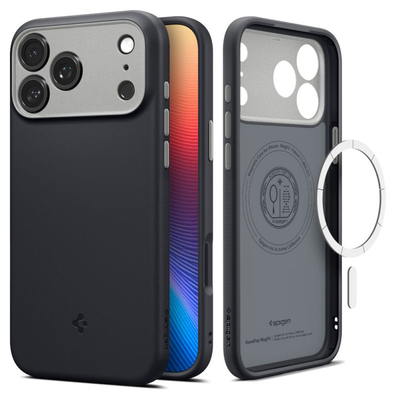 MASKA SPIGEN  Caseology Nano Pop with MagSafe for Apple iPhone 17 Pro, Black Sesame
