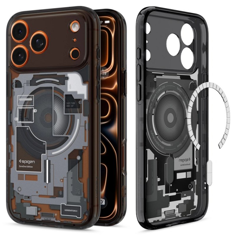 MASKA SPIGEN Ultra Hybrid Zero One with MagSafe for Apple iPhone 17 Pro Max, Black