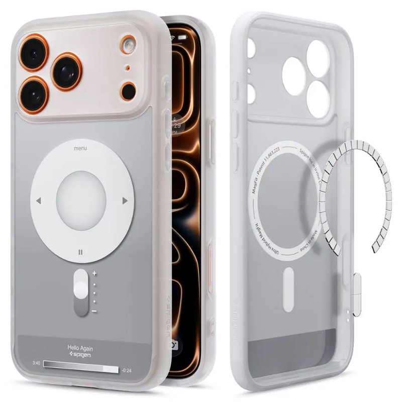 MASKA SPIGEN  Ultra Hybrid Classic with MagSafe for Apple iPhone 17 Pro Max, Silver