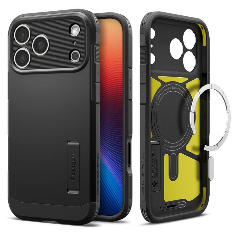 MASKA SPIGEN Tough Armor T with MagSafe for Apple iPhone 17 Pro Max, Black