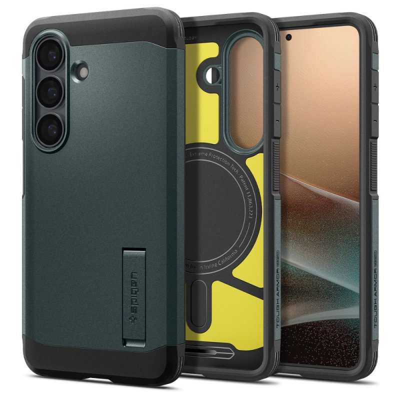 MASKA SPIGEN Tough Armor with MagSafe for Samsung Galaxy S26 S942, Abyss Green