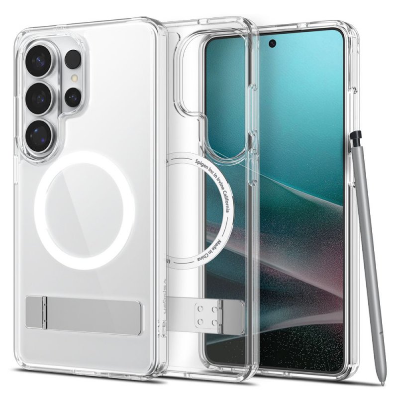 MASKA SPIGEN  Ultra Hybrid S with MagSafe for Samsung Galaxy S26 Ultra S948, Clear White