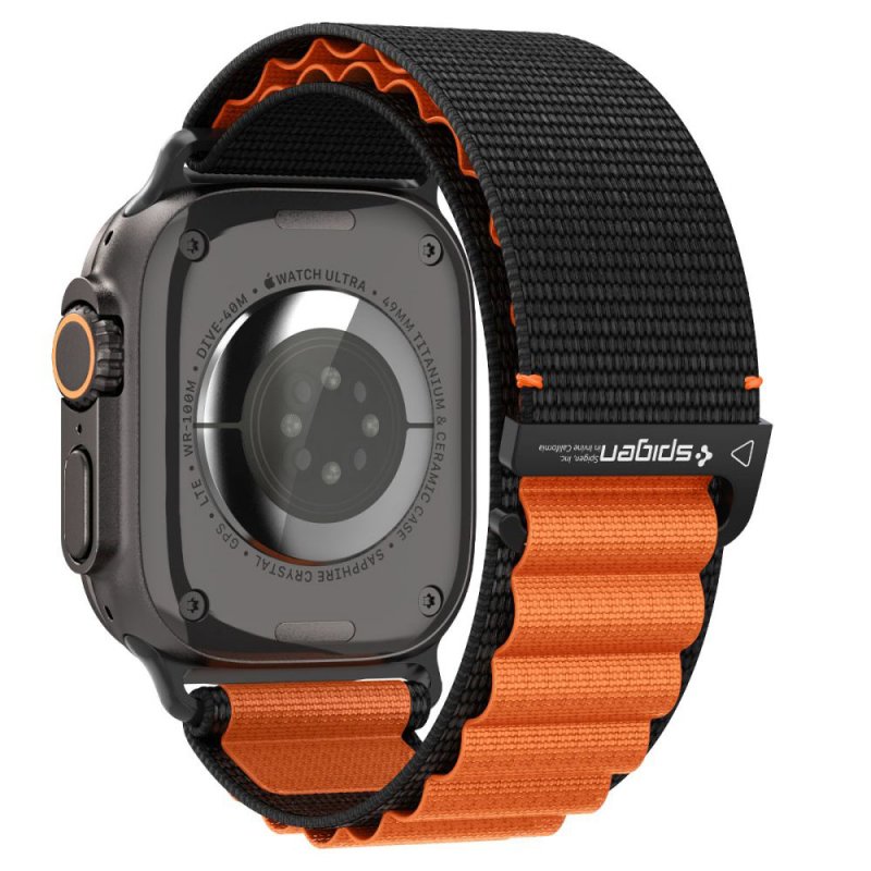 NARUKVICA SPIGEN Apple Watch WBF1 49/46/45/44mm Black Orange