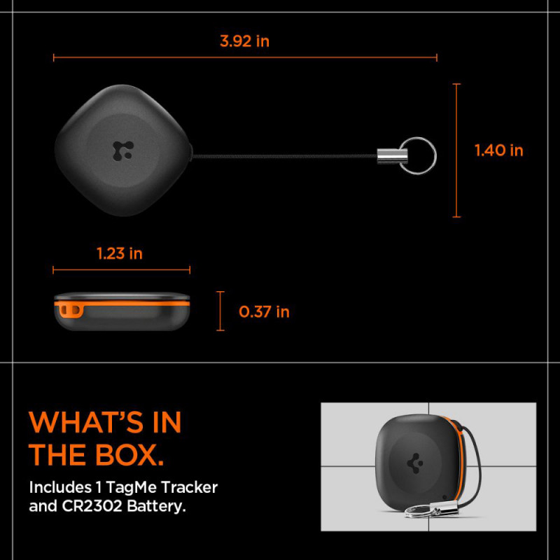 SMARTTAG SPIGEN za iOS Black